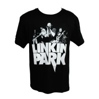 Metalové tričko - Linkin Park, čiernobiela potlač
