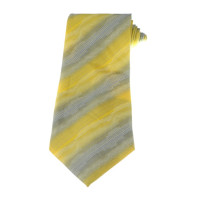 Kravata - svetložltá s pásmi