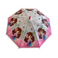 Dáždnik detský dievča s kvetom vo vlasoch 66cm