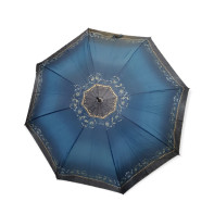 Dáždnik veľký modrý kvetinový ,poloautomatický,vetruodolný