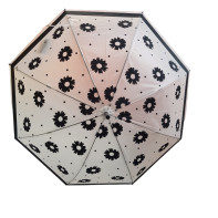 Palicový,poloautomatický,vetruodolný dáždnik Flower