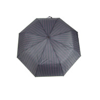 Dáždnik šedý farebné pásy-poloautomat