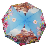 Poloautomatický,vetruodolný dáždnik Benátky
