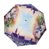 Automatický,vetruodolný dáždnik zámok Neuschwanstein