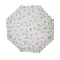 Dáždnik skladací manuálny -fialový kvet