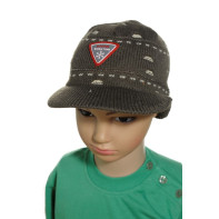 Detská čiapka so šiltom,vločkami a ochranou uší