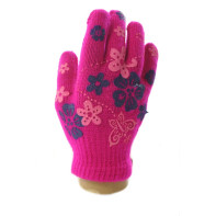 Dievčenské rukavice - kvietky