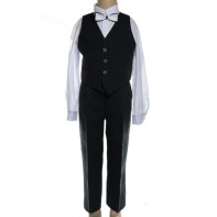 Detský komplet, oblek čierny - vesta + nohavice